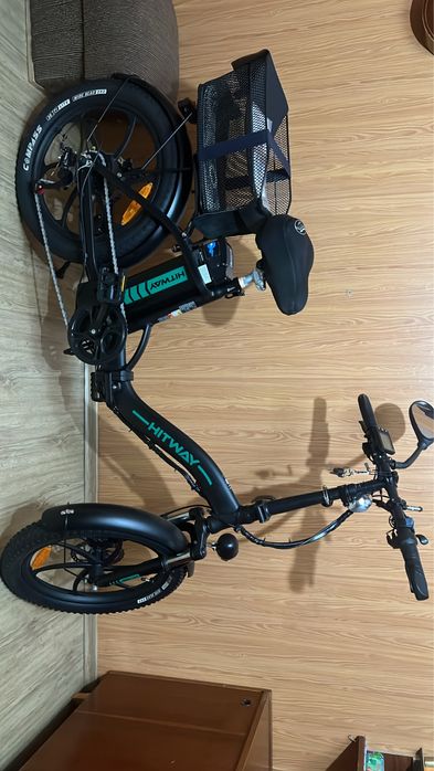 Електрически сгъваем велосипед HITWAY BK6 – почти нов!
