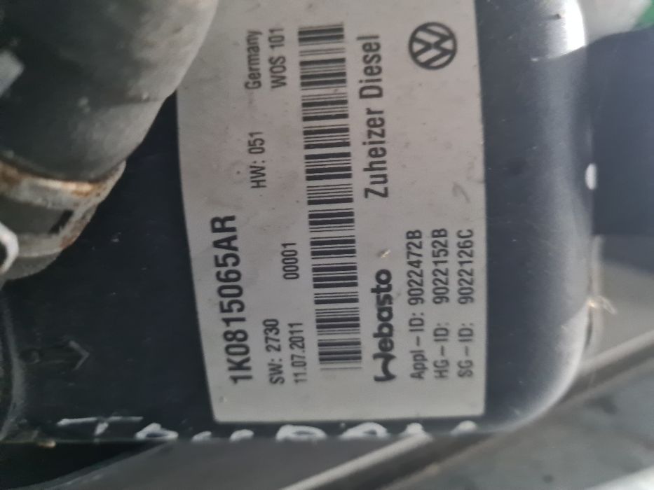 Webasto vw touran