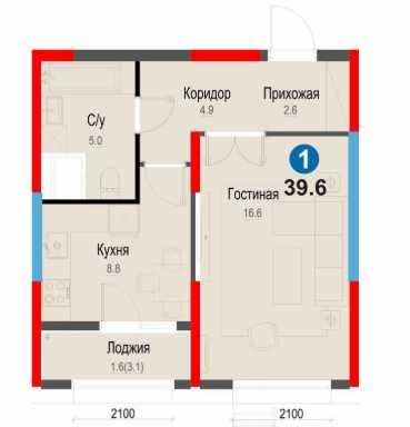 СРОЧНО 1ком.кв-ра купи первым!ИПОТЕКА-12215$!Готова к быстрой СДЕЛКЕ(8