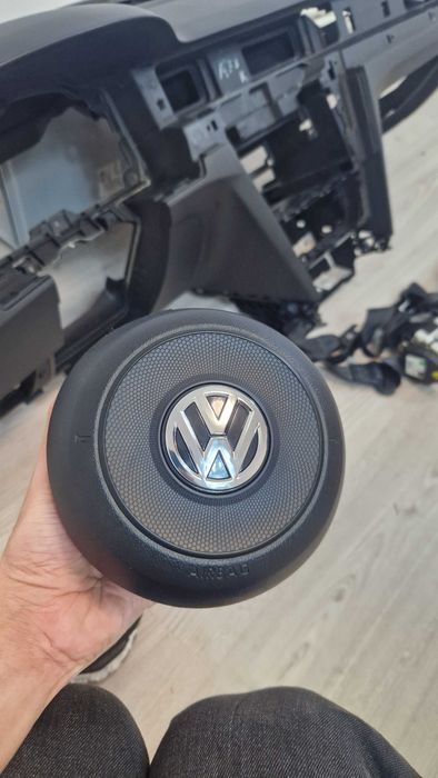 Kit airbag volan pasager plansa bord 2 centuri Passat B8