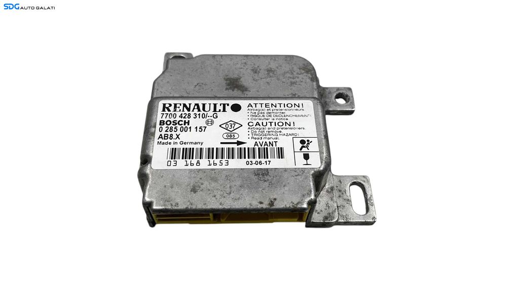 Unitate Modul Calculator Control Airbag Renault Clio 2 1998 - 2008 Cod 7700428310-G [L5895]