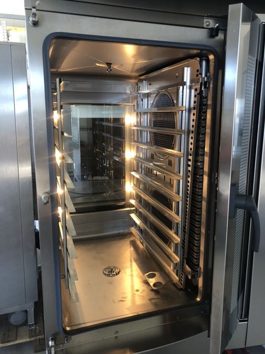 Хлебарски/Сладкарски Конвектомат Висхей/Wiesheu.САМОИЗМИВАНЕ!10 тави!