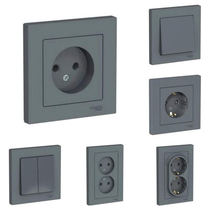 Розетки и выключатели schneider