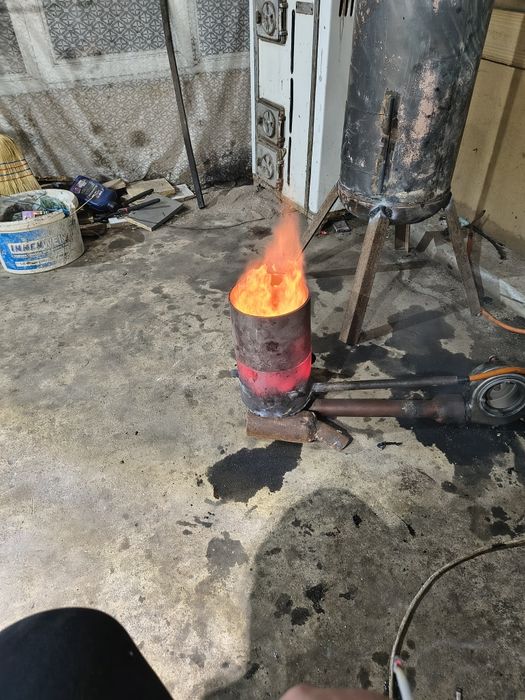 Soba pe ulei uzat cu serpentina inox