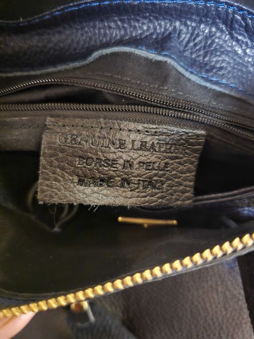 Италианска дамска чанта от естествена кожа