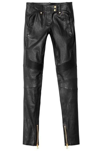 Balmain for H&M-Pantaloni piele naturală