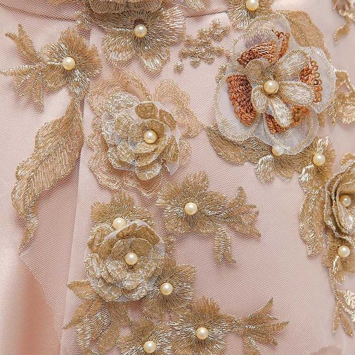 NO. L5056 Официална детска рокля от сатен