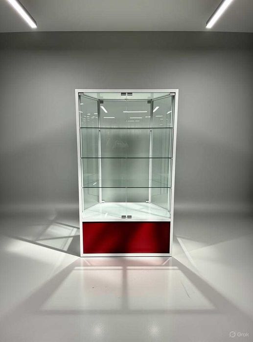 Витрина, стеклянная, metal oynaly vitrina