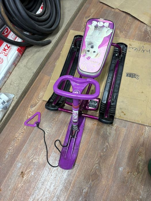 Санки детские с рулём