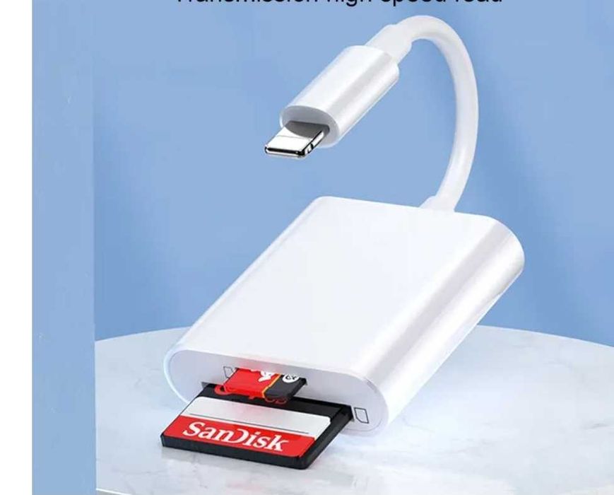Cititor carduri SD si microSD, iphone