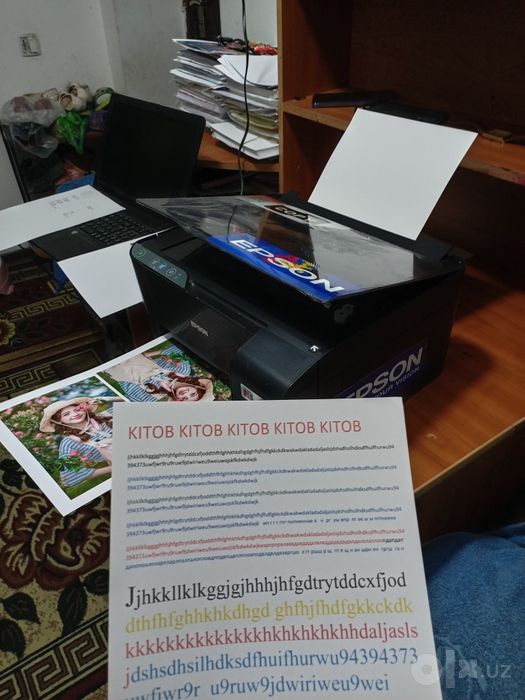 EPSON  3100 COPYA SKANERli rangli HD FOTO PRINTER dyuzi 100%  idialni