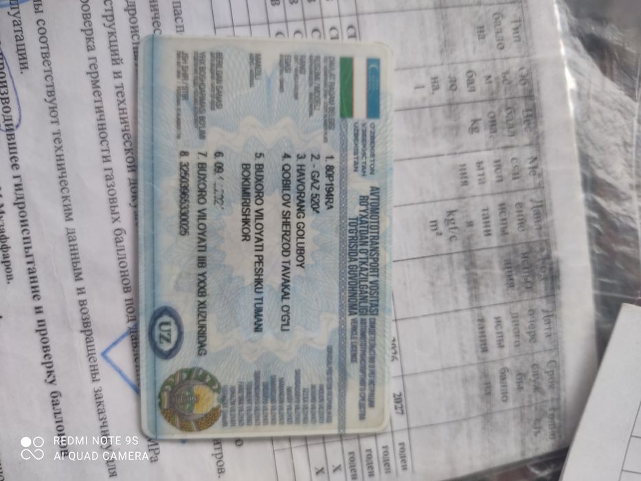 Gaz 53 vodovoz holati yaxshi