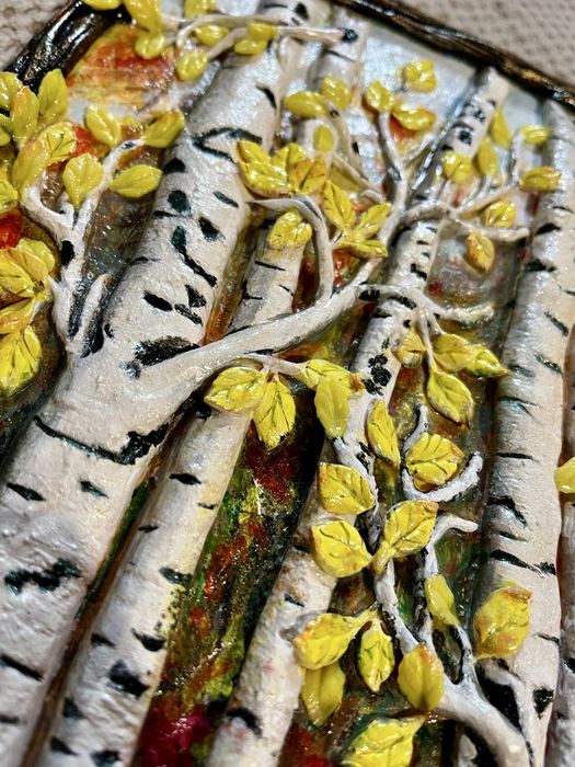 3D Горска брезова картина