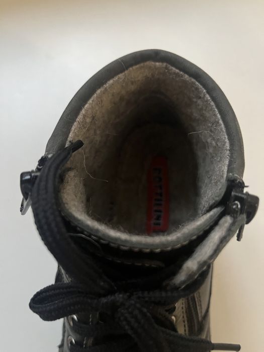 Ботинки натуральная кожа шерсть р35