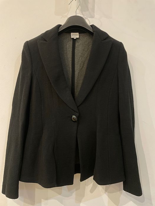 Sacou negru ARMANI 42% lână, mărime IT 44