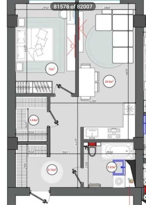 Nukus Avenue 2-комнатная 51м2 КОРОБКА с кадастром СРОЧНАЯ цена УСПЕЙТЕ