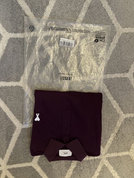 Тениска с яка Ami