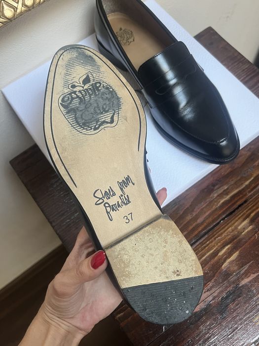 Apple Of Eden mocasini (loafers), piele naturală, negru