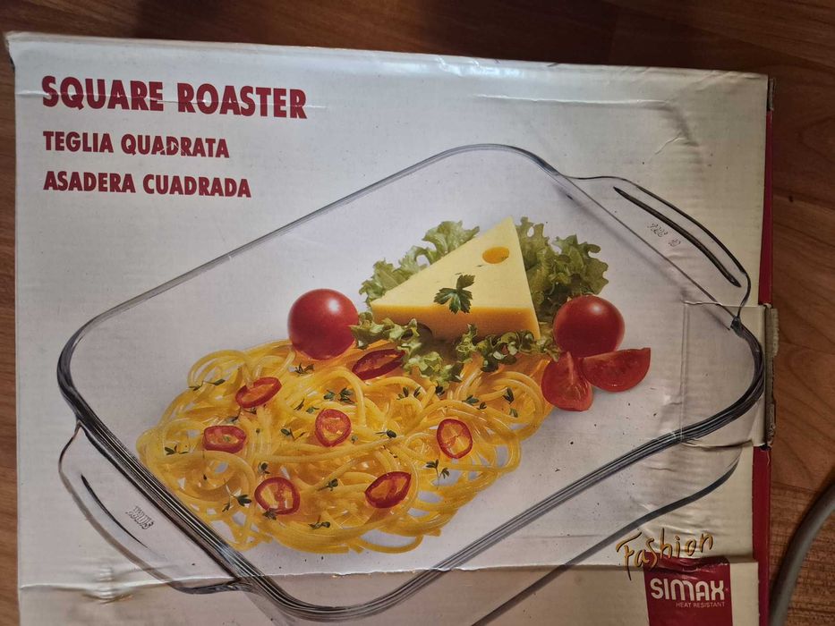 Tavă pătrată din sticlă termorezistentă (Square Roaster)