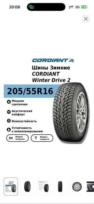 Зимний балон шины