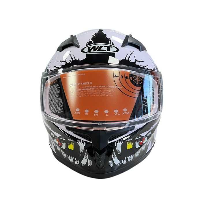 Каска за мотор с вградени слънчеви очила - размери / S / M / L / XL