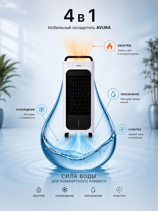 Мобильный охладитель + обогреватель от AURA.