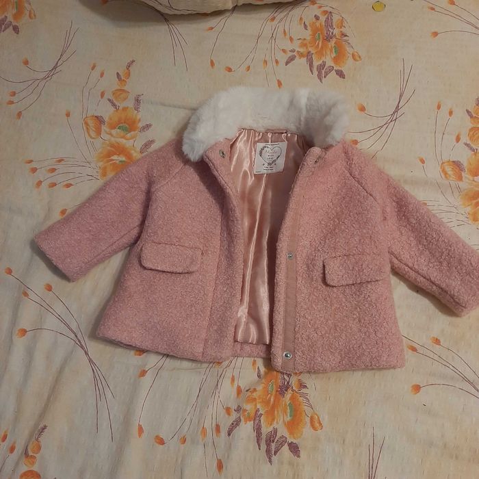Vand paltonas din lana fetita 3-6 luni