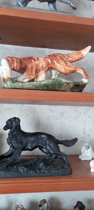 Статуэтка из силумина.Собака.Касли ,Фарфор