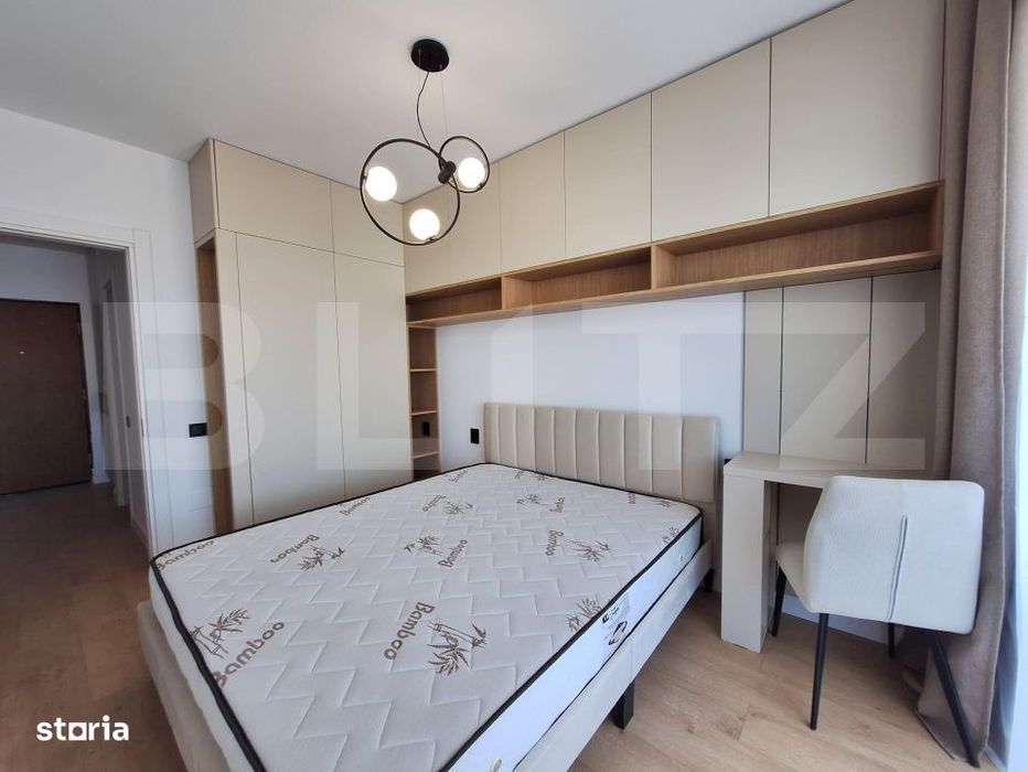 Apartament lux 2 camere 45 mp, terasa 10.50 mp, etaj intermediar, gara