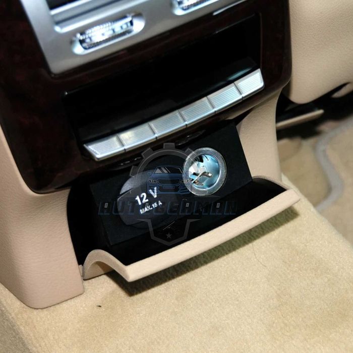 Бежово капаче на заден пепелник конзола на Mercedes S class W221