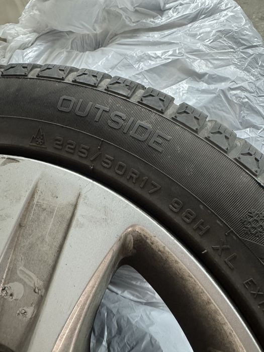 Roti iarna Opel 225/50/17 Jante + capace + cauciucuri