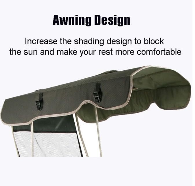 Scaun pliabil cu baldachin, pentru Pescuit, Camping, Gradina, Curte