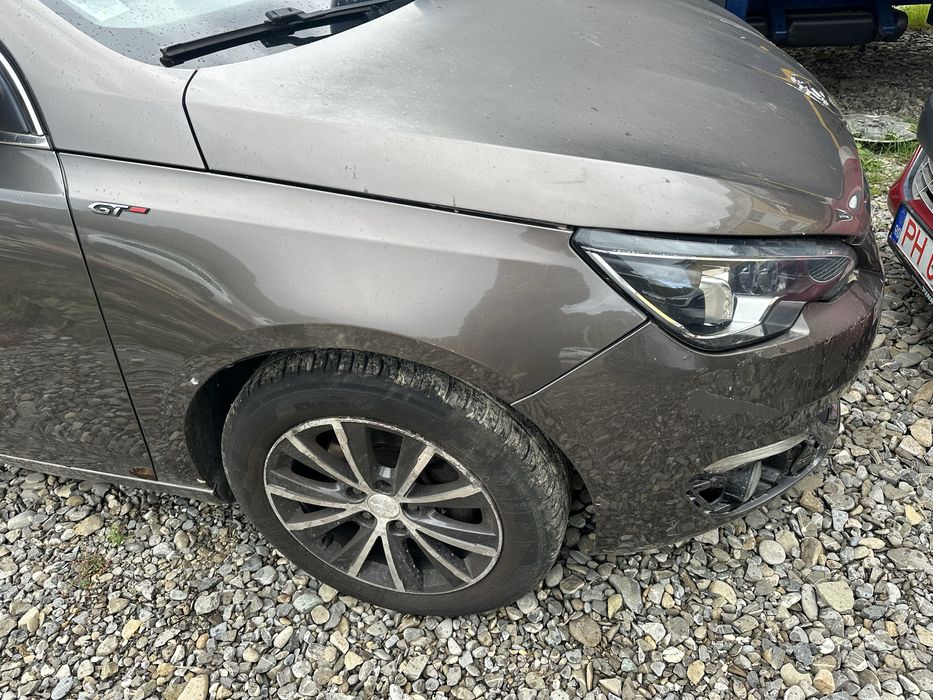 Fata completa Peugeot 308 2016 capota bara far full led aripa trager