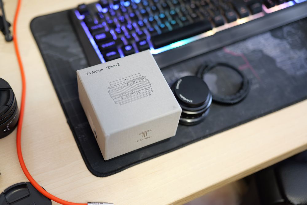 Ръчен обектив TTArtisan 50mm F2 черен за Leica L-байонет
