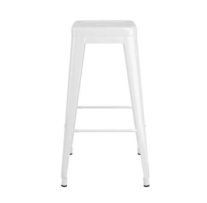 Бял метален бар стол с 2г гаранция и доставка до еконт