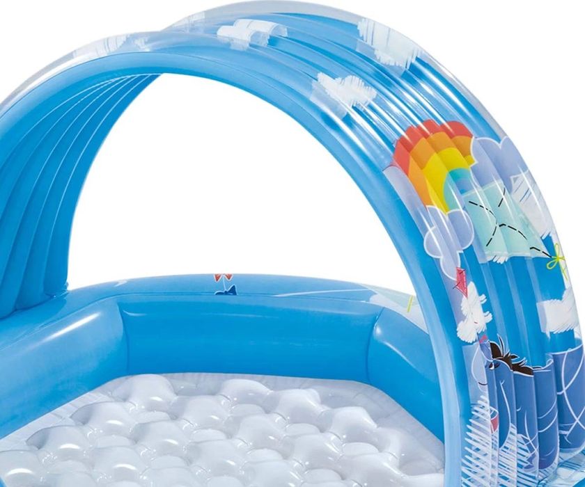 INTEX- Бебешки надуваем басейн със сенник Мечо Пух