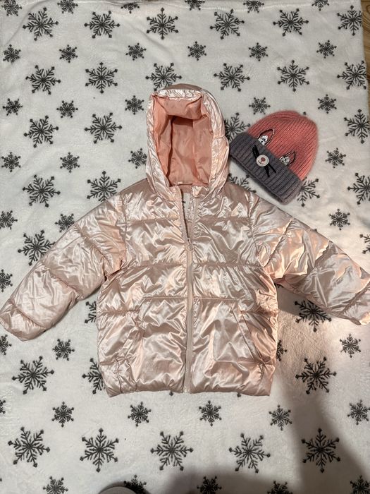 Яке 116 с подарък шапка за момиче