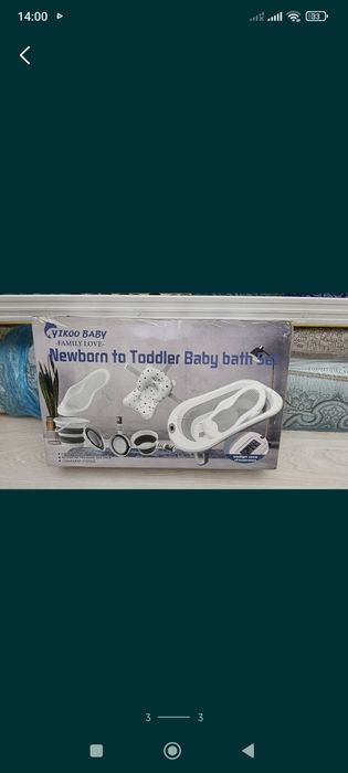 Detskiy vanna va ovqatlanish stulchik