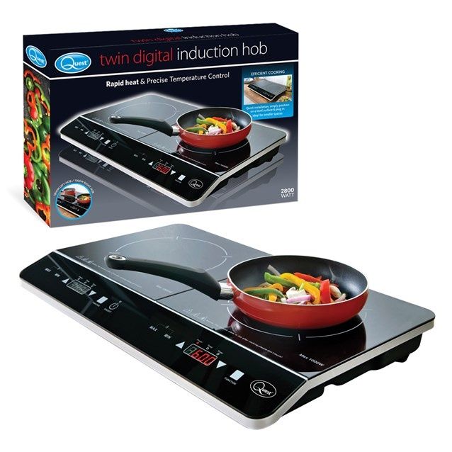 Plita inductie dubla Quest 2800W digitala portabila