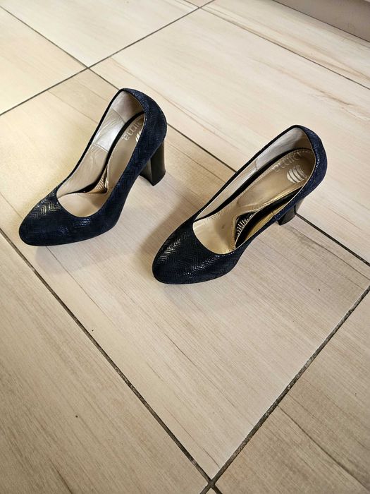 Сини елегантни обувки, размер 37