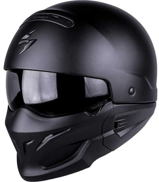 Мото каска Scorpion EXO-COMBAT II SPIDERWEB Matt Black-Silver