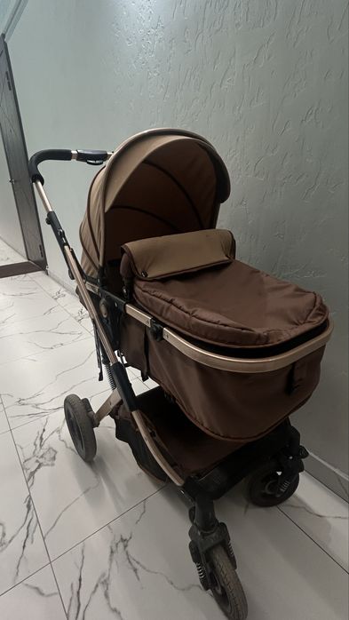 Коляска трансформер Belecoo 321, коричневый