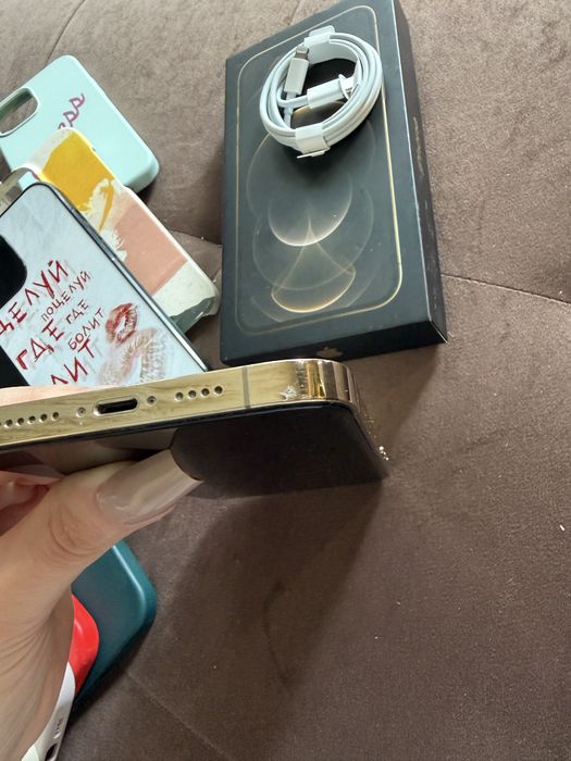 iPhone 12 Pro Max 256GB Gold / Full Set + Кейсове