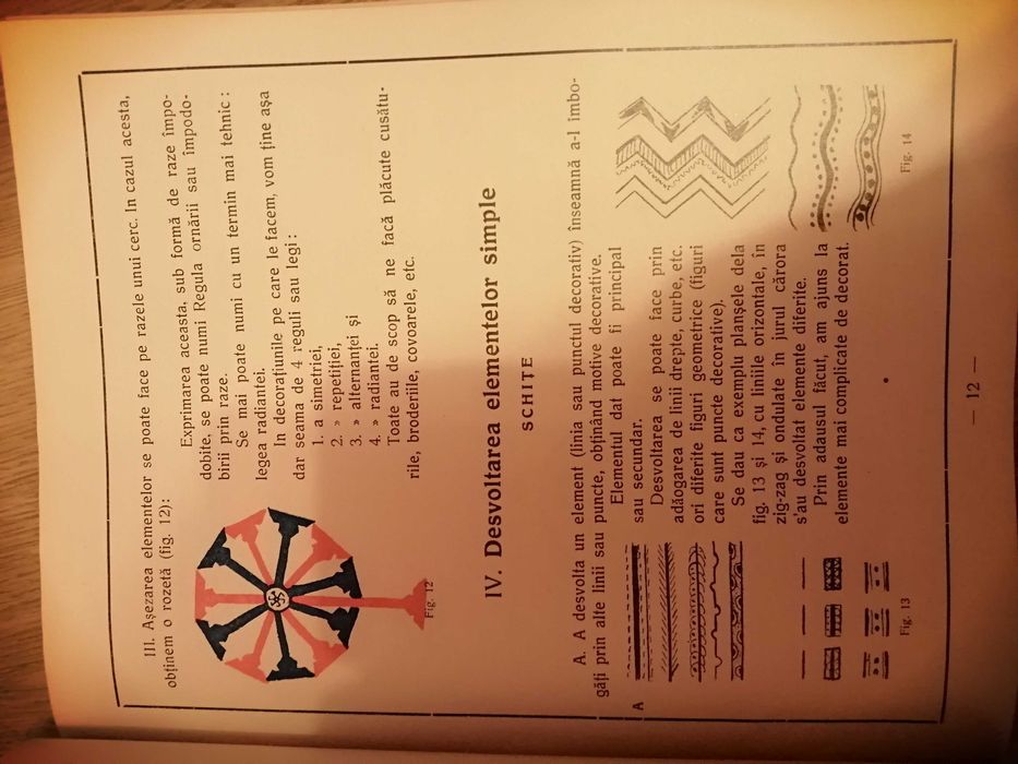 Curs metodic arta decorativa romaneasca, 1935, editii princeps!