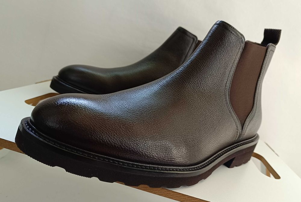 Ghete chelsea plain toe 45 premium Massimo Dutti NOI piele naturala