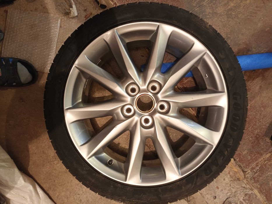 1 бр Оригинална алуминиева джанта МАЗДА MAZDA 18цола с гума GOODYEAR