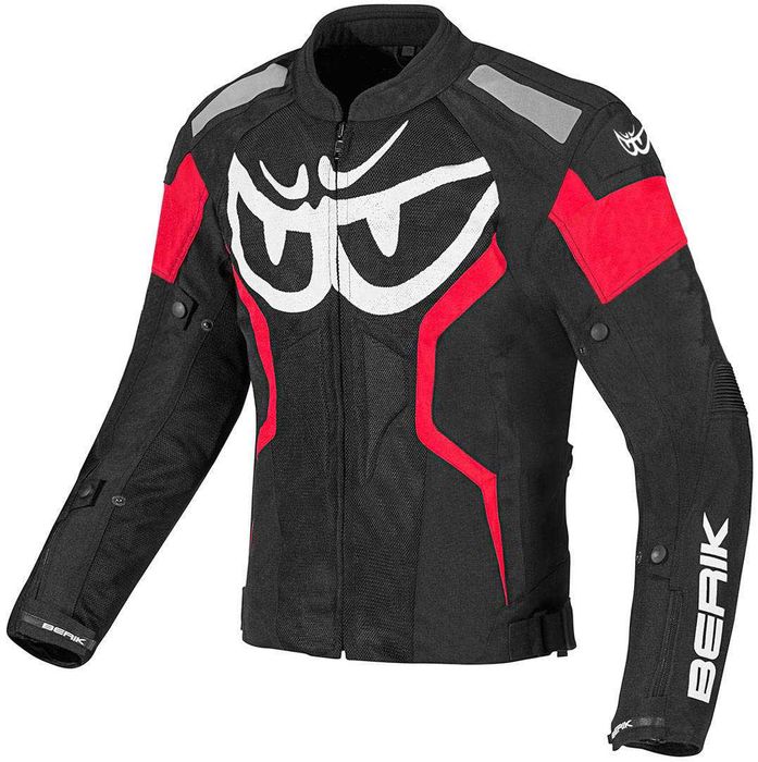 Лятно Текстилно яке Berik Imola Black/White/Red Размер 54/XL