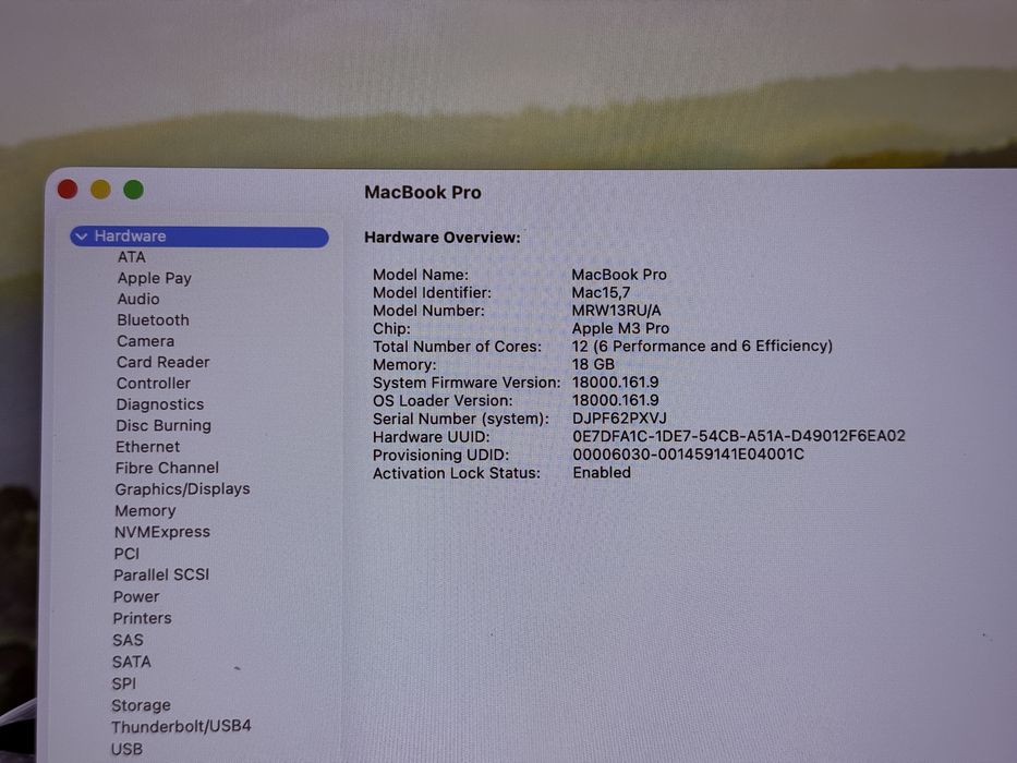 macbook pro m3 pro 16 inch