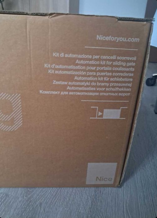 Kit Automatizare Poarta Culisanta NICE Road 400 Full NOU Sigilat Complet cu Cremaliera Metalica 4m + Fotocelule EPMB + 2 Telecomenzi + Lampa - Motor