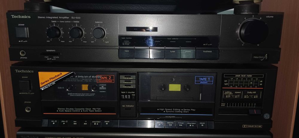 Vand amplificator Technics SU-500 si dublu deck Technics RS-T20